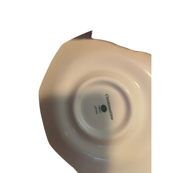 Set of 7 Nikko Christmastime saucers 6" Octagonal  No chips or‎ flaws - Picture 5 of 6